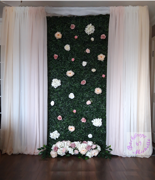 white-blush-champa-central green and flower wall